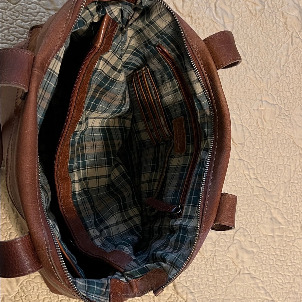 Brown Leather Tote Bag - Picture 4 of 5